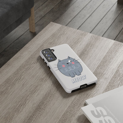 Phone Case - Tough Cat Meow Design