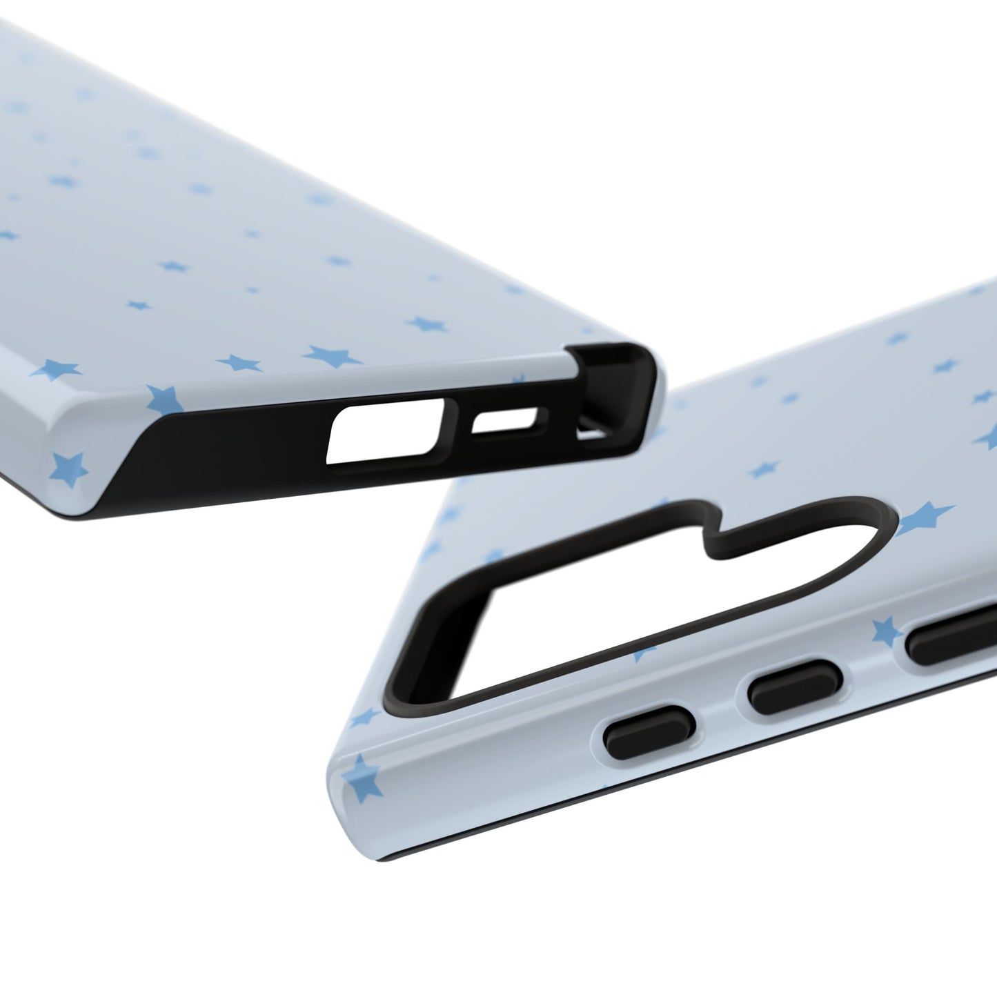 Phone Case - Blue Star in Light Blue Background Design