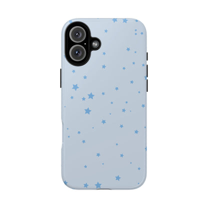 Phone Case - Blue Star in Light Blue Background Design