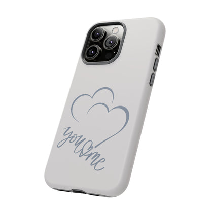 Phone Cases you and me 2 hearts Tough Cases