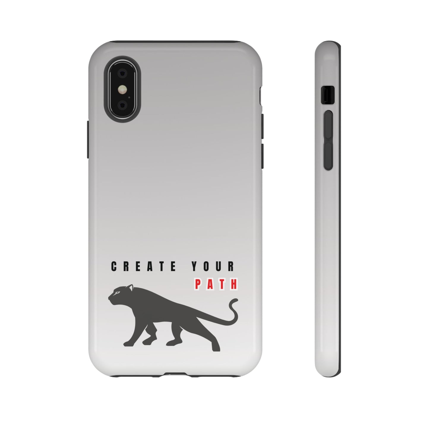 Tough Cases - Create Your Path Black Cat Phone Case