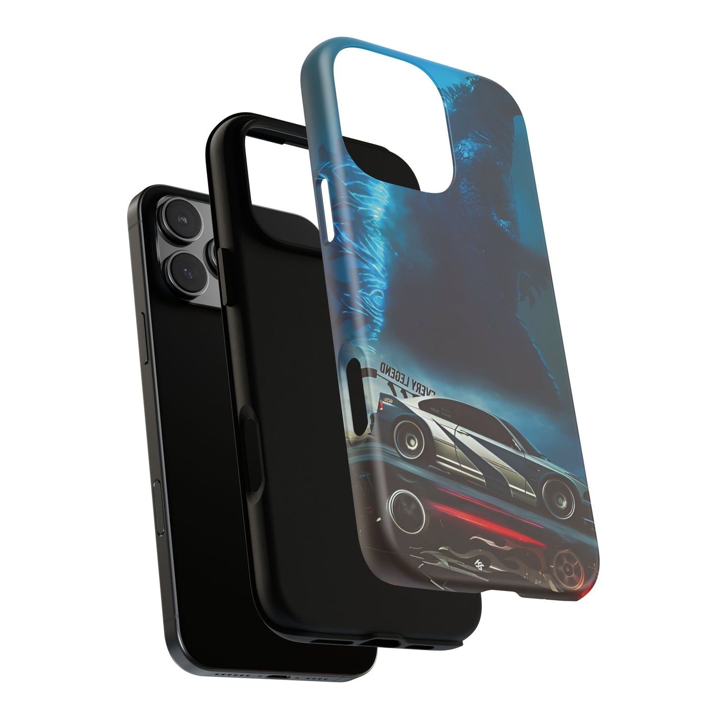 Phone Case - Car and Big Bear Design