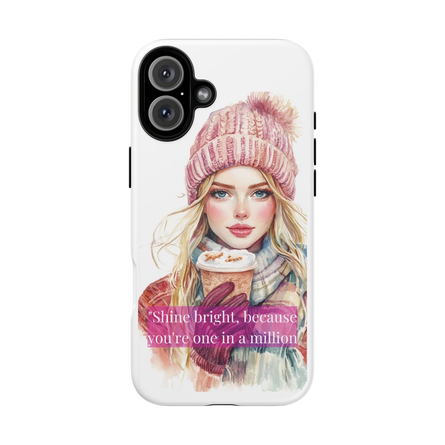 Phone Case - Girls Motivation Beautiful Shine Bright Tough Case