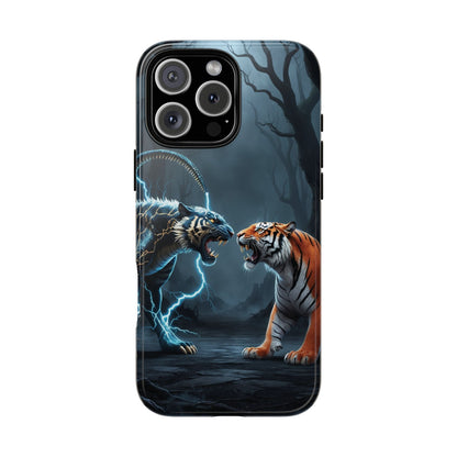 Phone Case - Lion vs Alien Tough Case