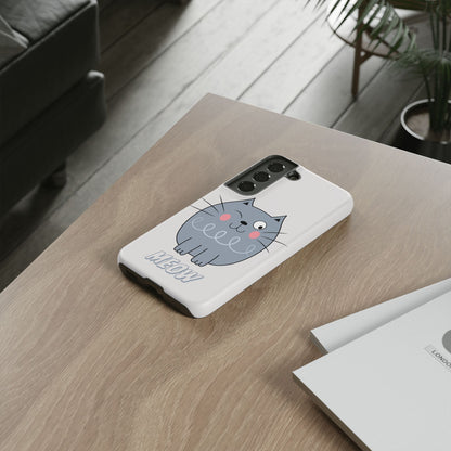 Phone Case - Tough Cat Meow Design