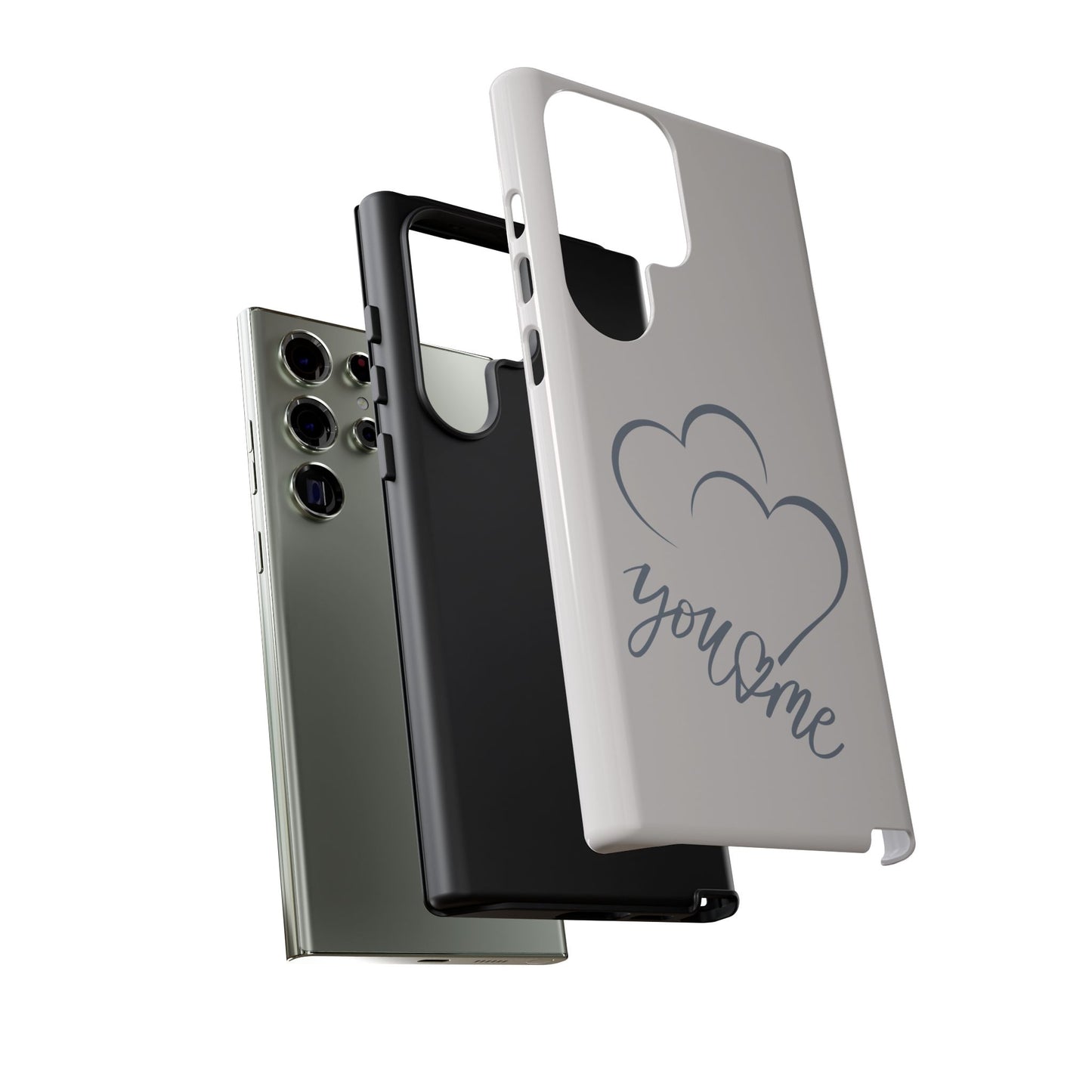 Phone Cases you and me 2 hearts Tough Cases