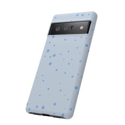 Phone Case - Blue Star in Light Blue Background Design