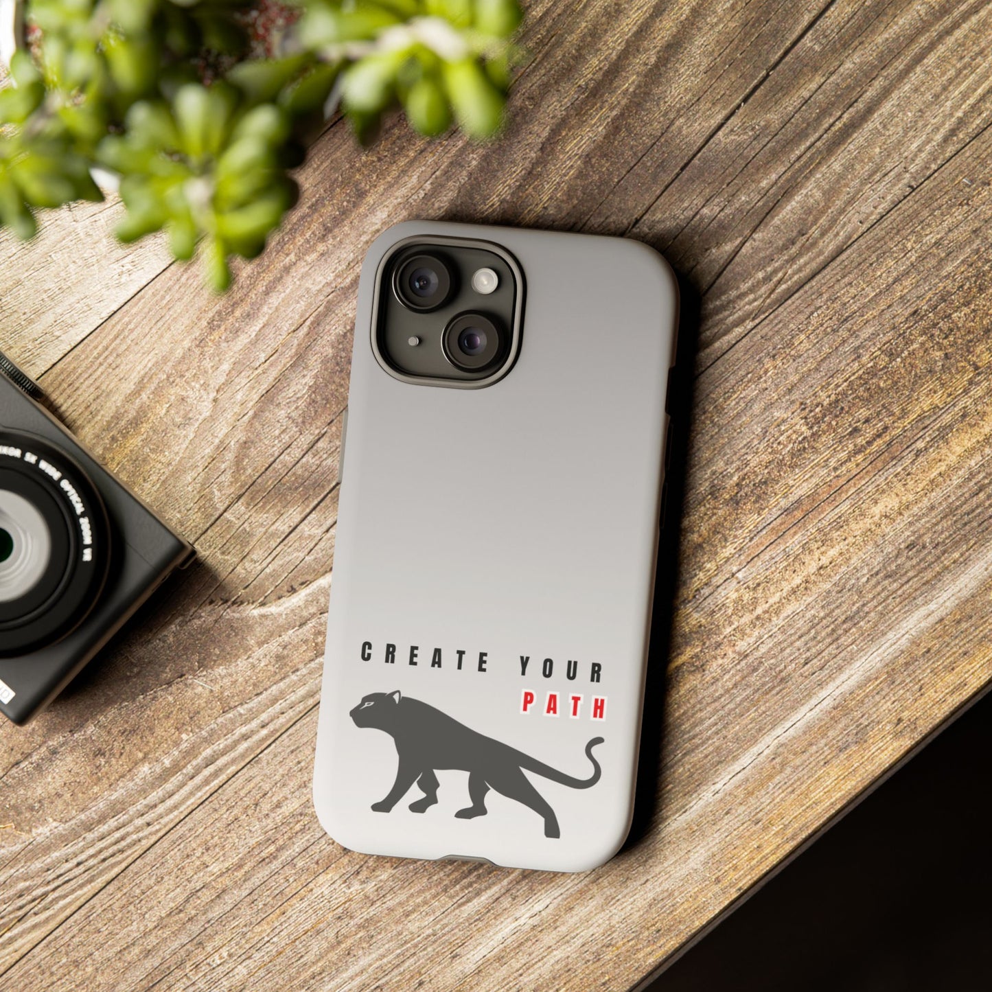 Tough Cases - Create Your Path Black Cat Phone Case