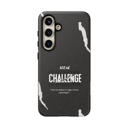 motivational new challenge phone Cases