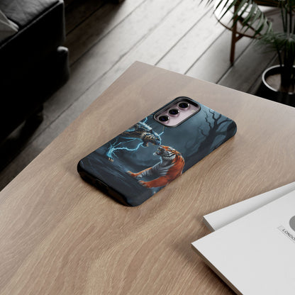 Phone Case - Lion vs Alien Tough Case