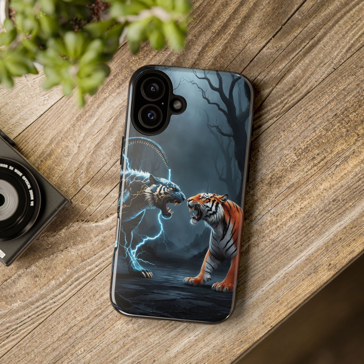 Phone Case - Lion vs Alien Tough Case