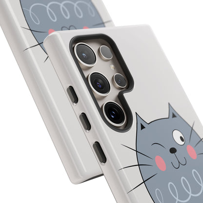 Phone Case - Tough Cat Meow Design