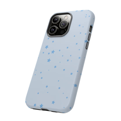 Phone Case - Blue Star in Light Blue Background Design