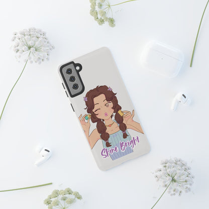 Phone Case - Shine Bright Girl Make Makeup