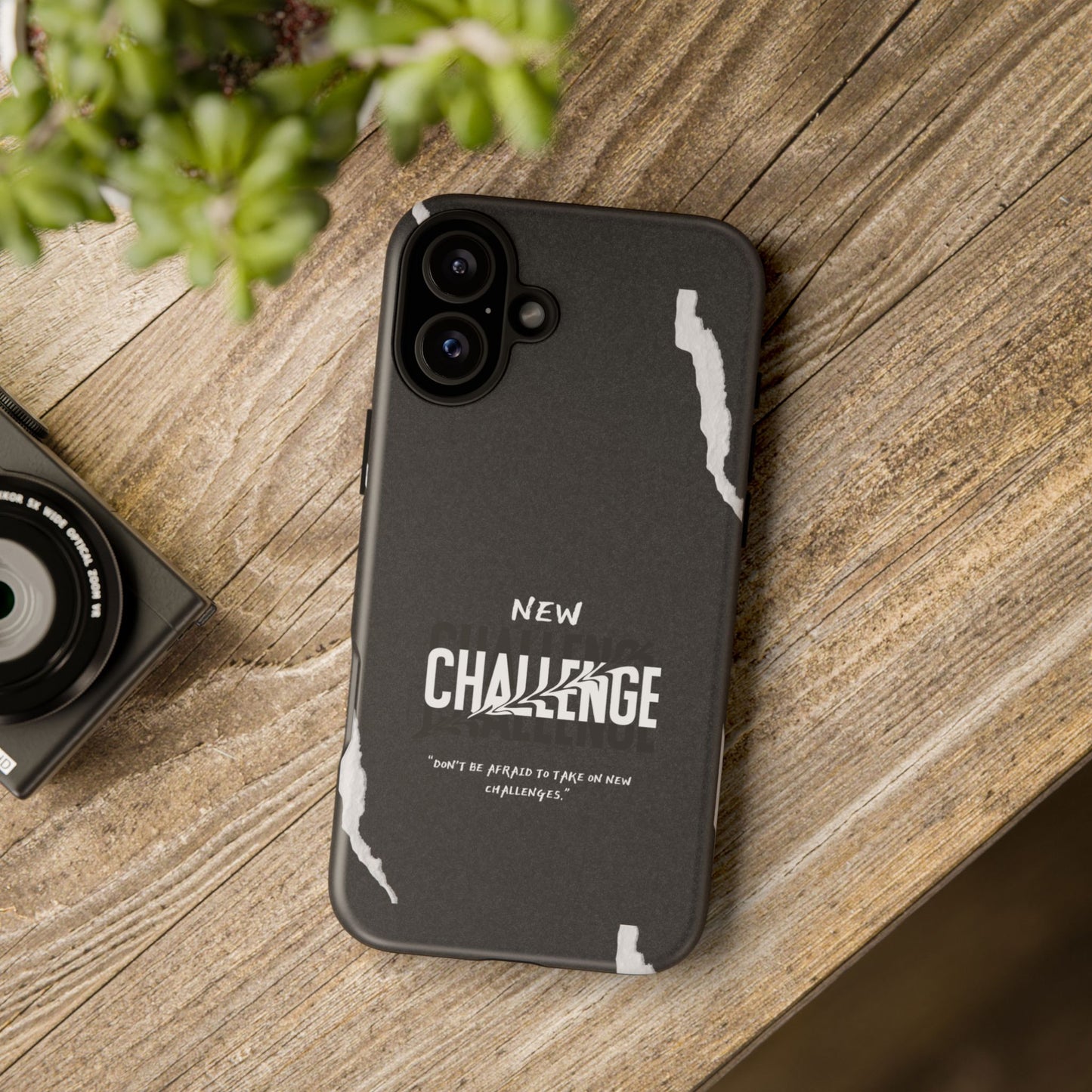 motivational new challenge phone Cases