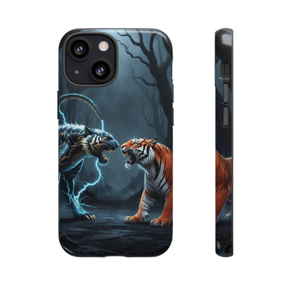 Phone Case - Lion vs Alien Tough Case