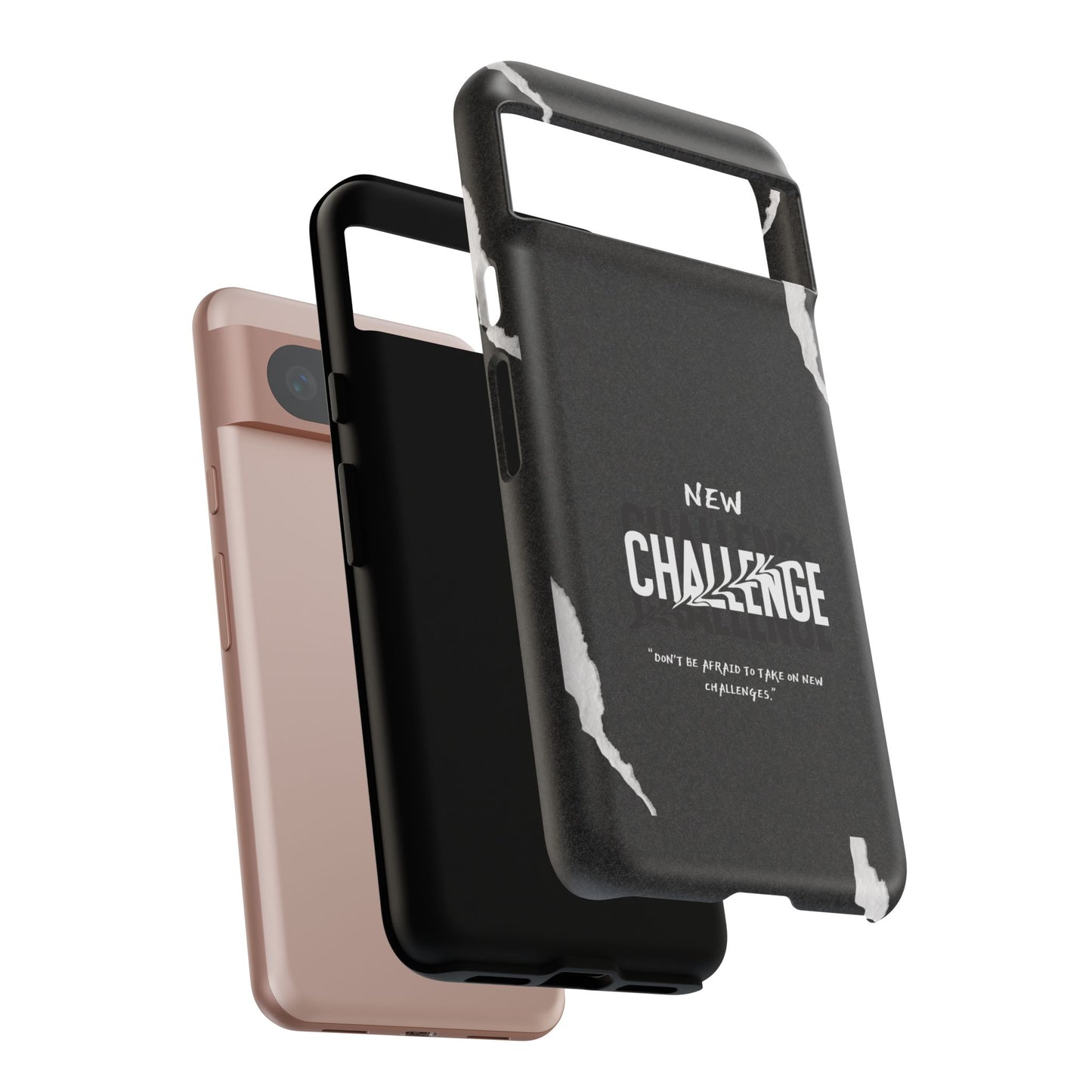 motivational new challenge phone Cases