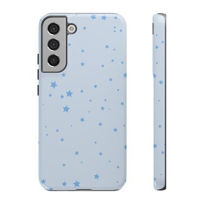 Phone Case - Blue Star in Light Blue Background Design