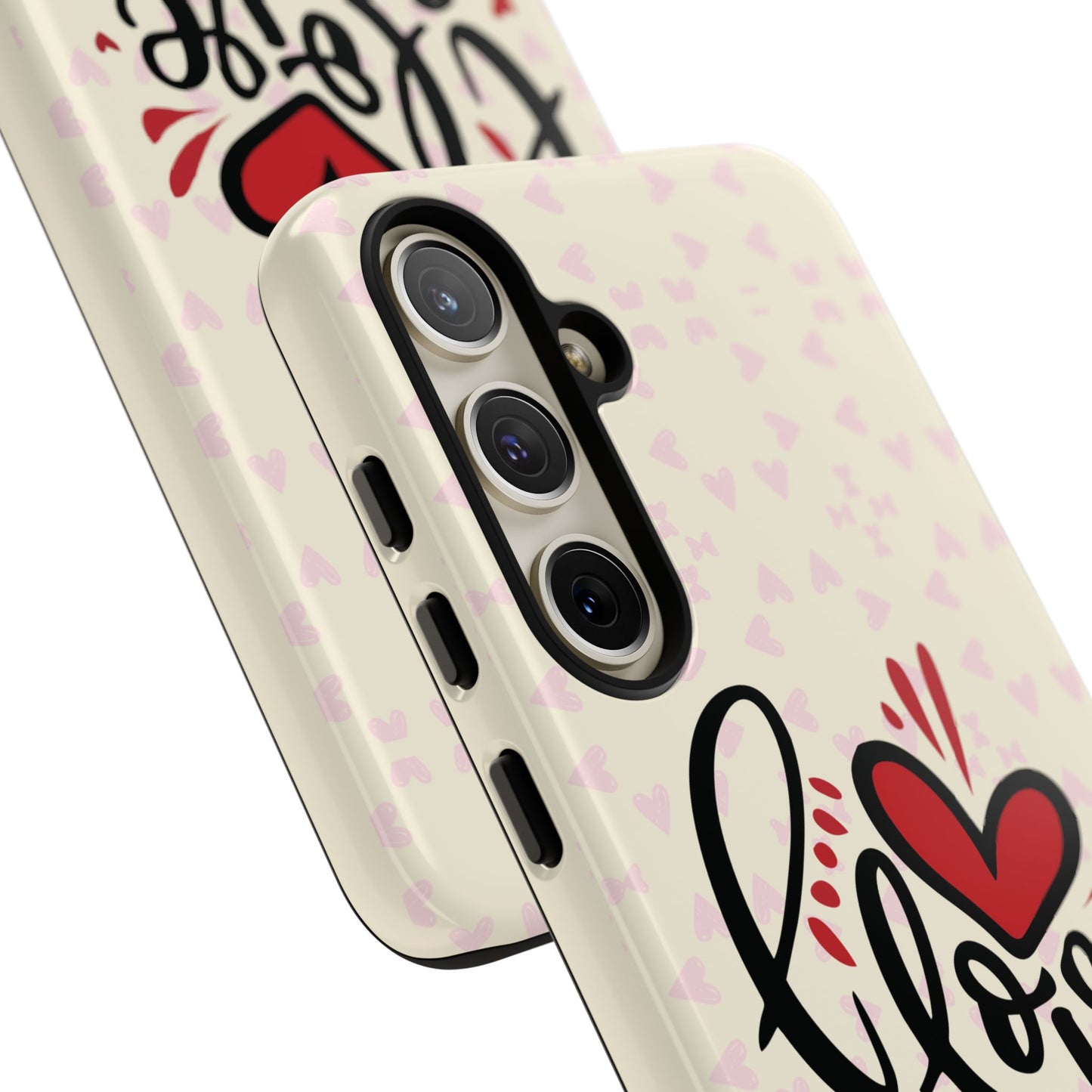 Phone Case Tough Cases with 'I Love You' Design