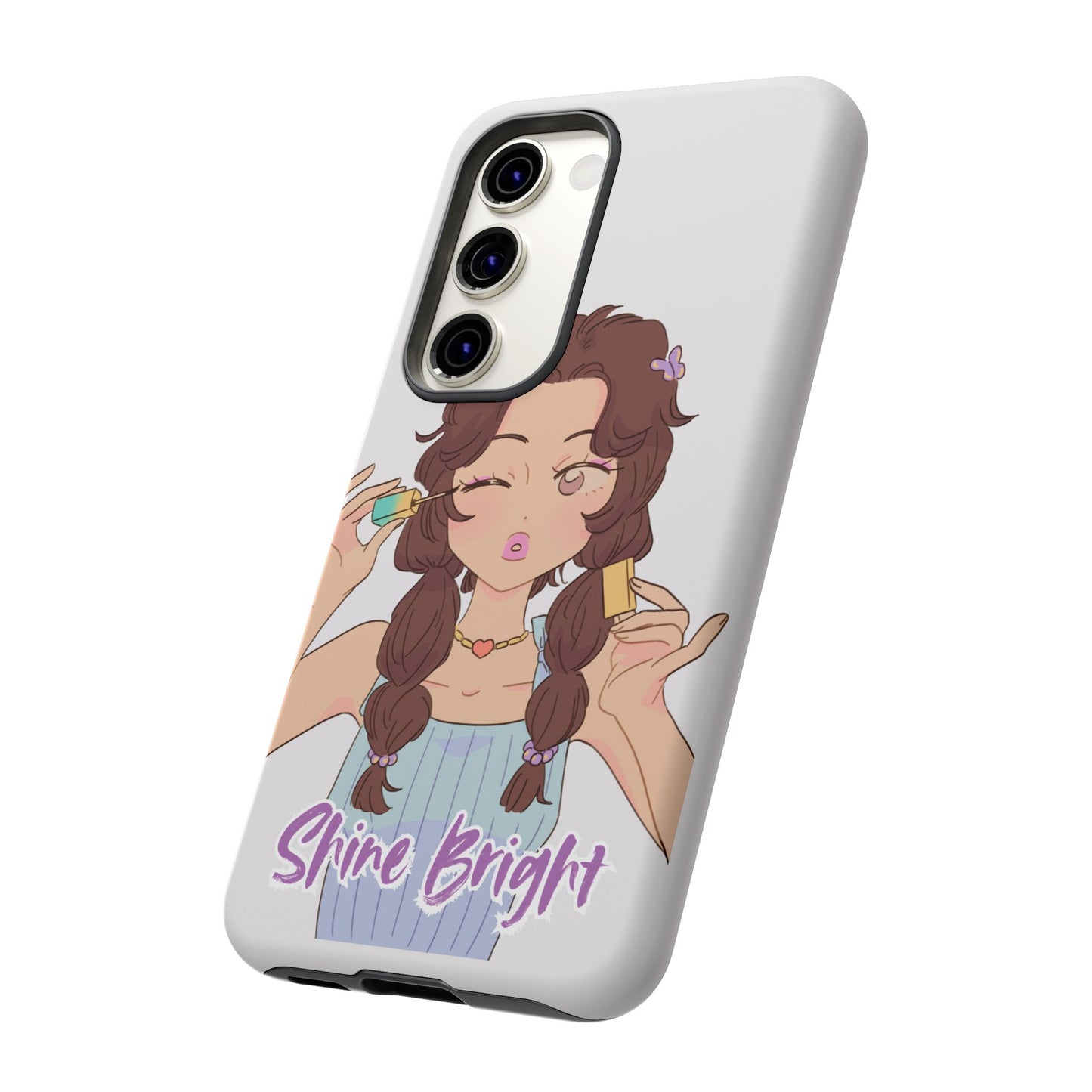 Phone Case - Shine Bright Girl Make Makeup