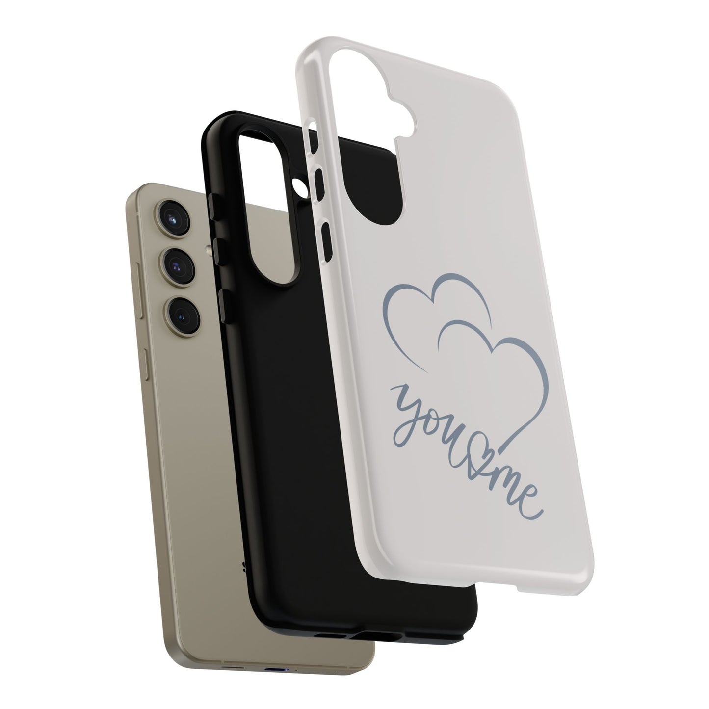 Phone Cases you and me 2 hearts Tough Cases