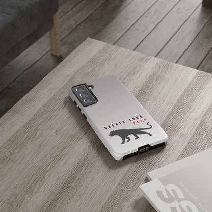 Tough Cases - Create Your Path Black Cat Phone Case