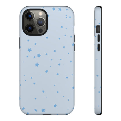 Phone Case - Blue Star in Light Blue Background Design