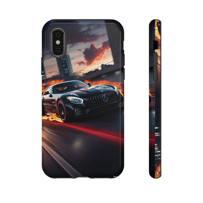 Phone Cases - Mercedes AMG in Urban Flames Design