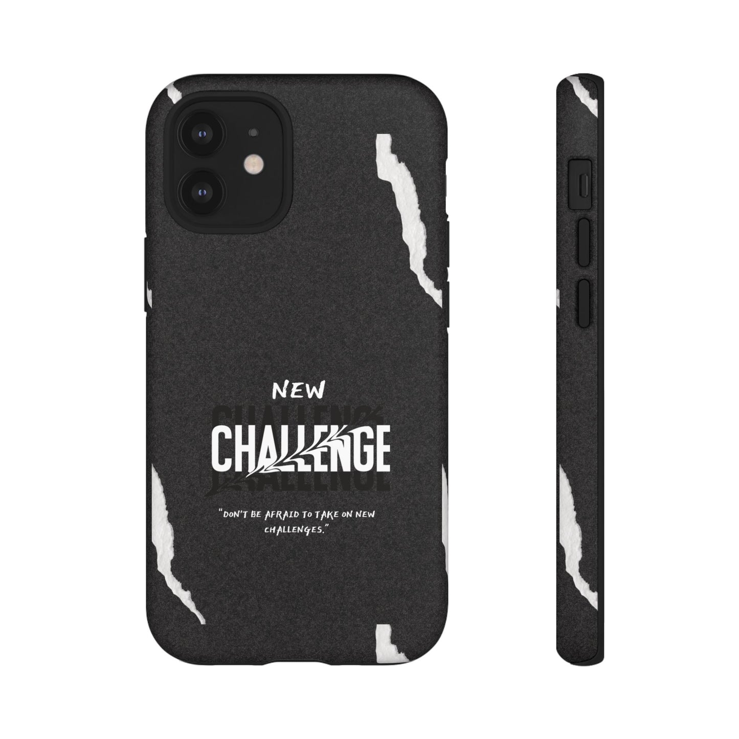 motivational new challenge phone Cases