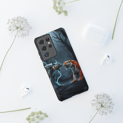 Phone Case - Lion vs Alien Tough Case