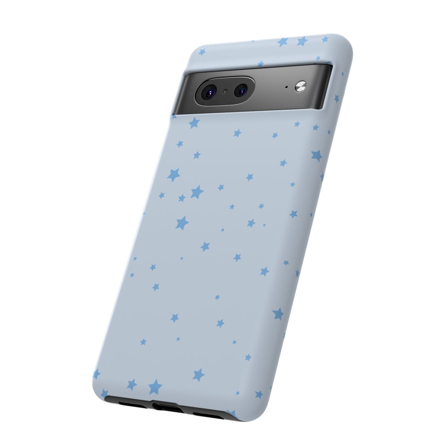 Phone Case - Blue Star in Light Blue Background Design