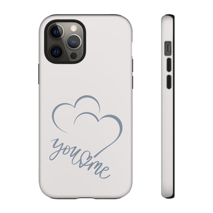 Phone Cases you and me 2 hearts Tough Cases