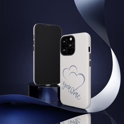 Phone Cases you and me 2 hearts Tough Cases