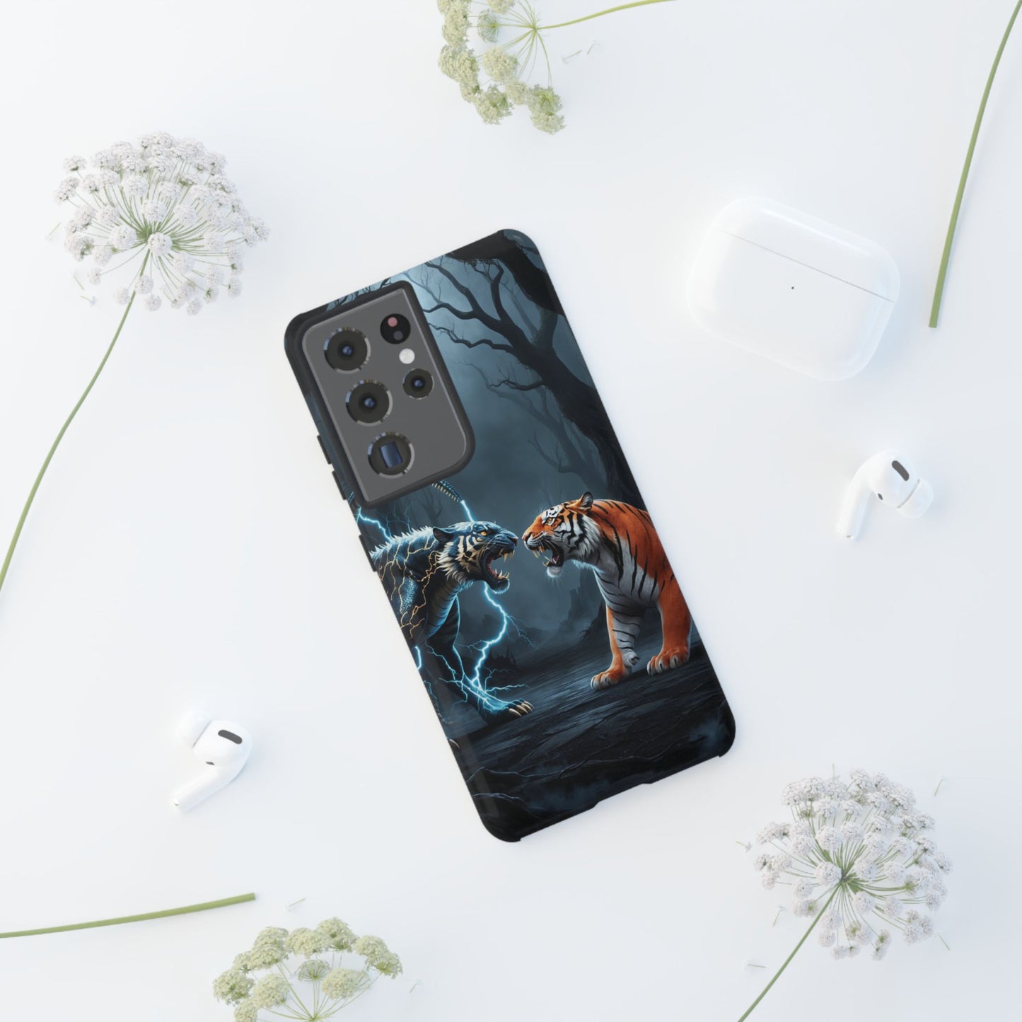 Phone Case - Lion vs Alien Tough Case