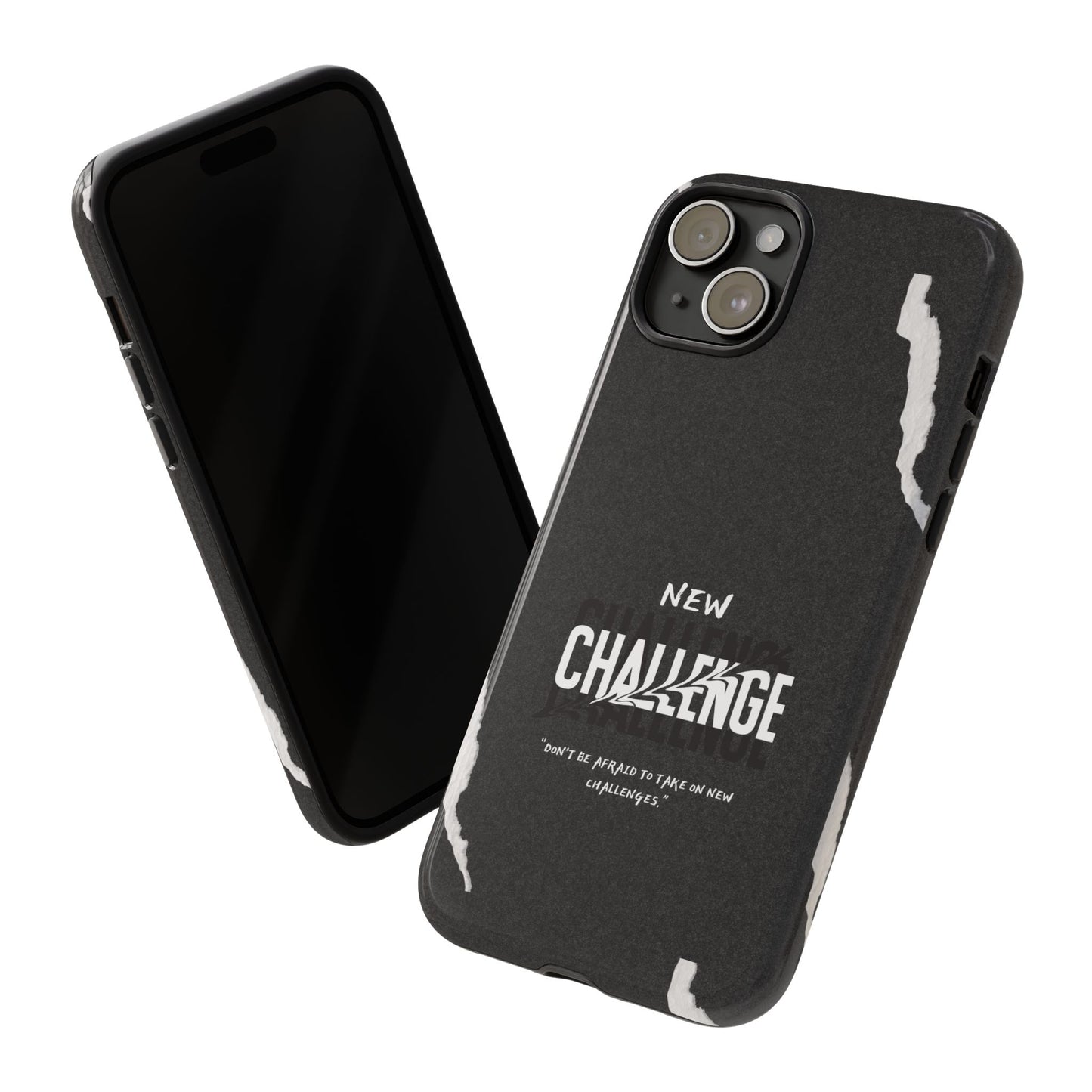 motivational new challenge phone Cases