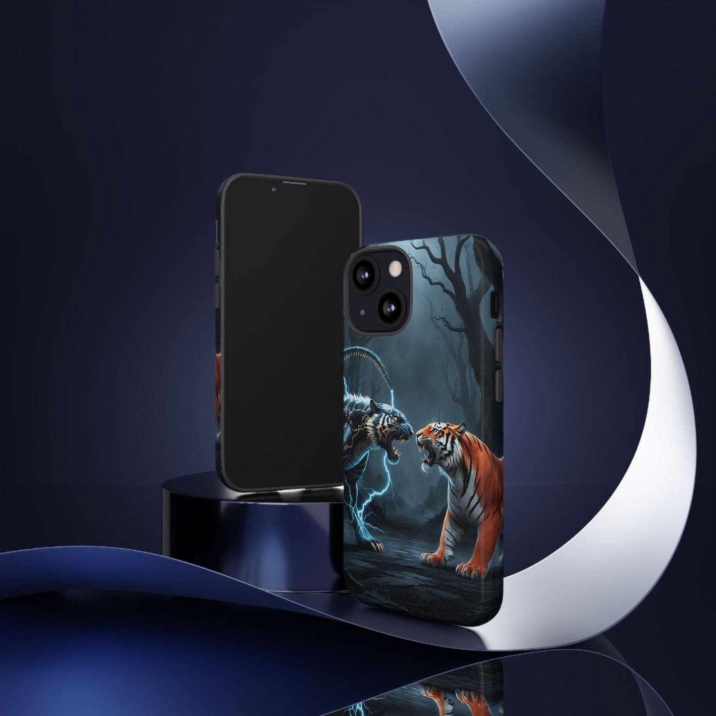 Phone Case - Lion vs Alien Tough Case