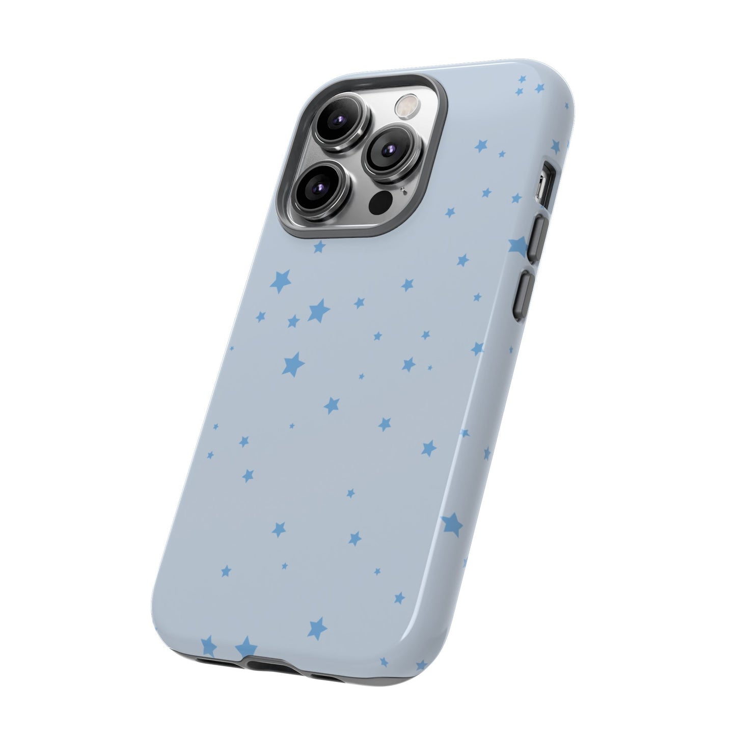 Phone Case - Blue Star in Light Blue Background Design