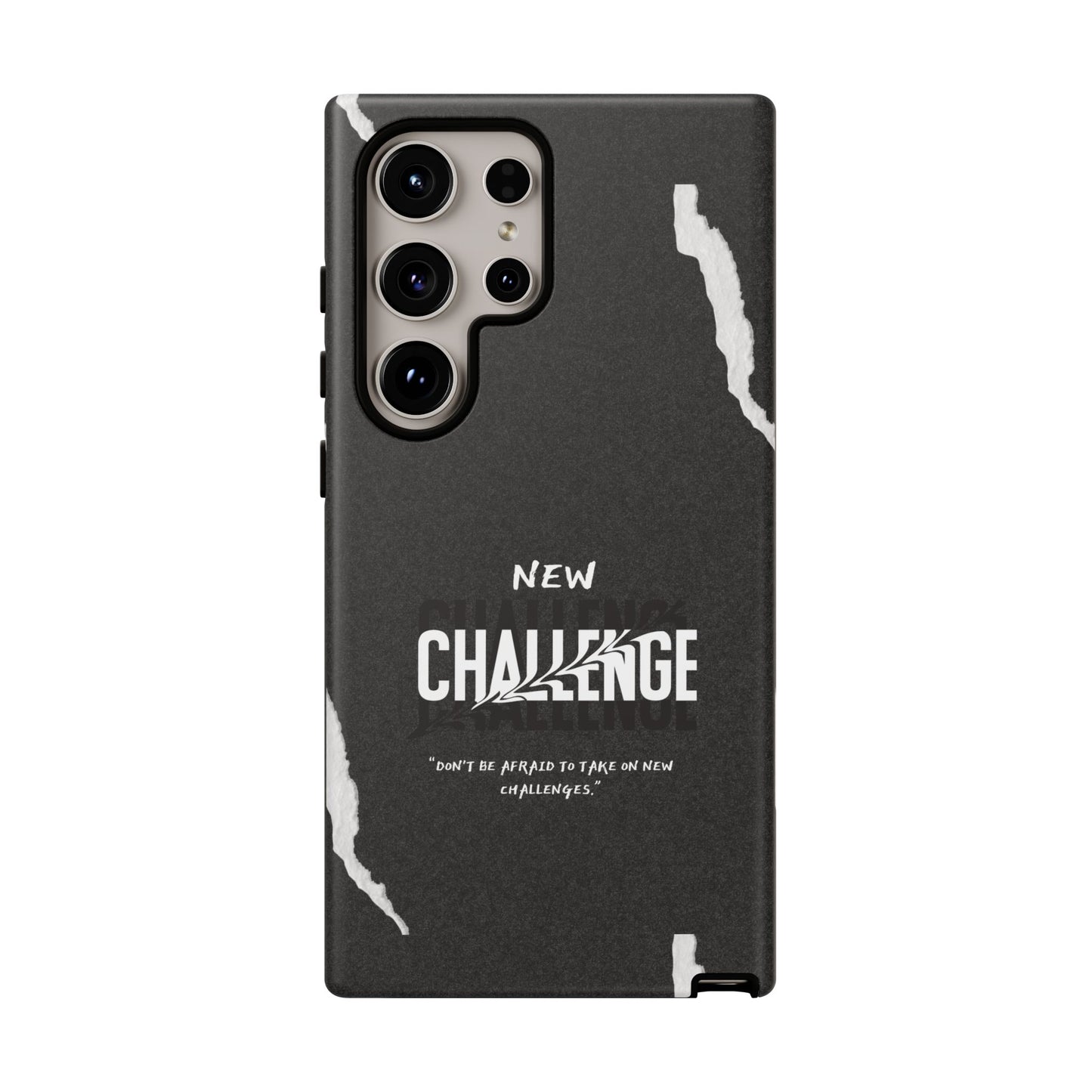 motivational new challenge phone Cases