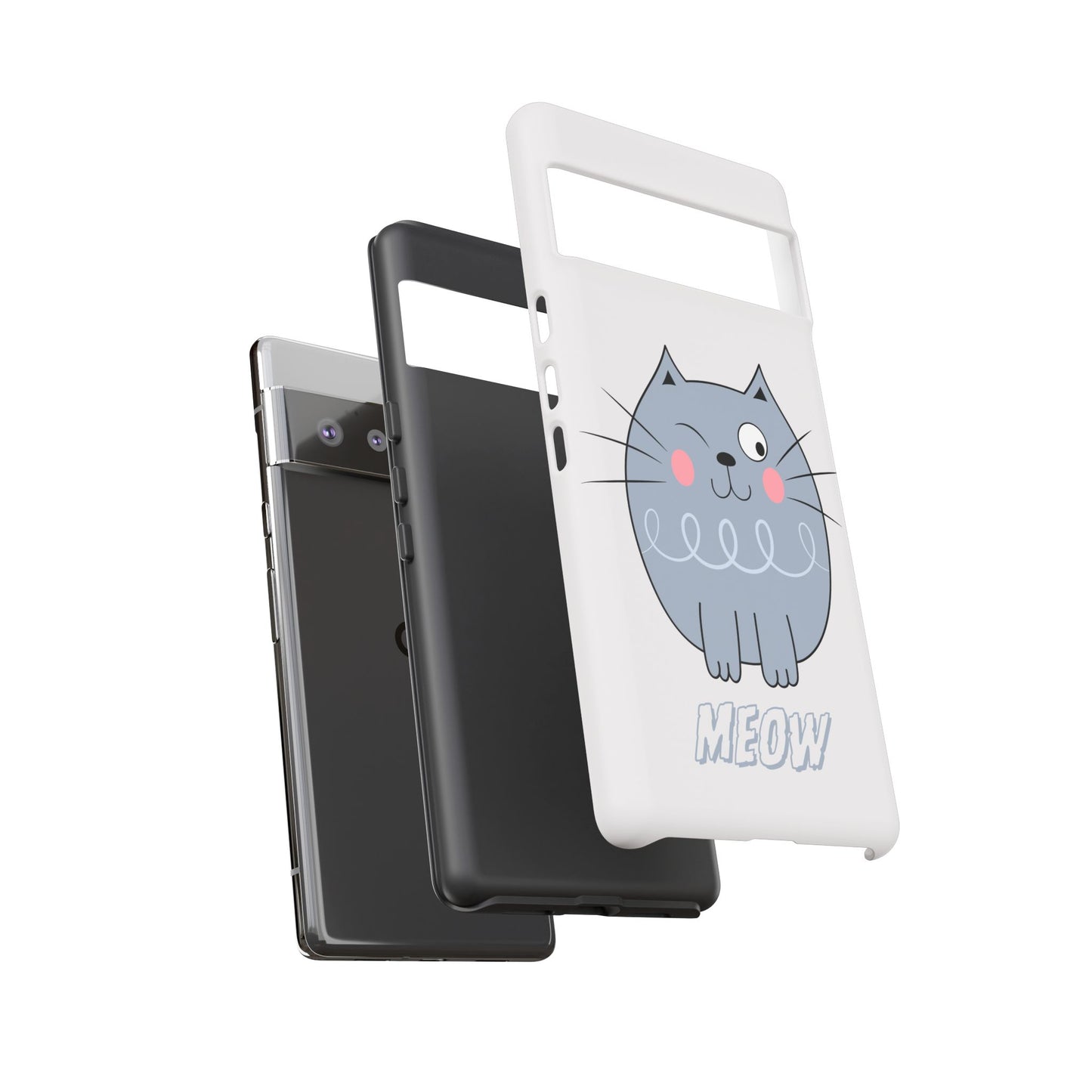 Phone Case - Tough Cat Meow Design