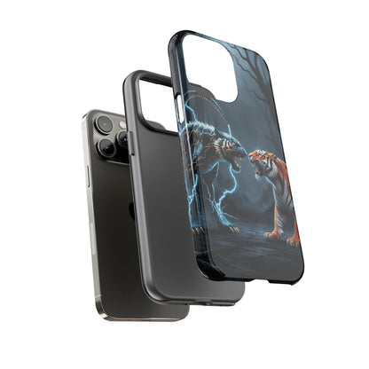 Phone Case - Lion vs Alien Tough Case