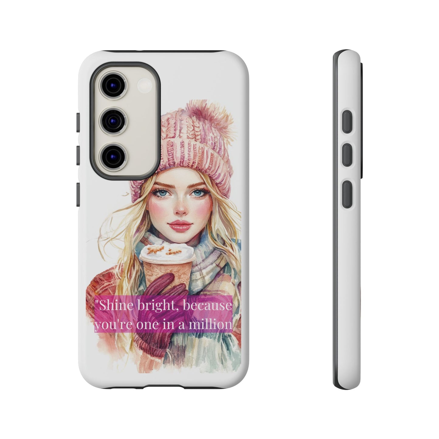 Phone Case - Girls Motivation Beautiful Shine Bright Tough Case