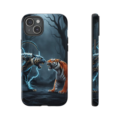 Phone Case - Lion vs Alien Tough Case