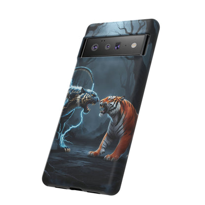 Phone Case - Lion vs Alien Tough Case