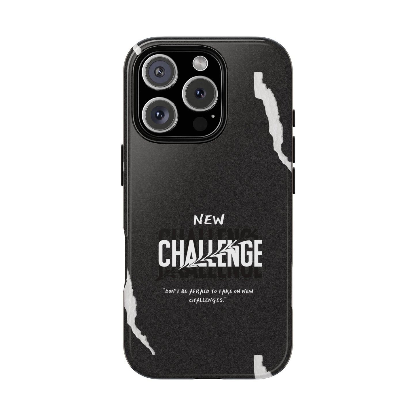 motivational new challenge phone Cases