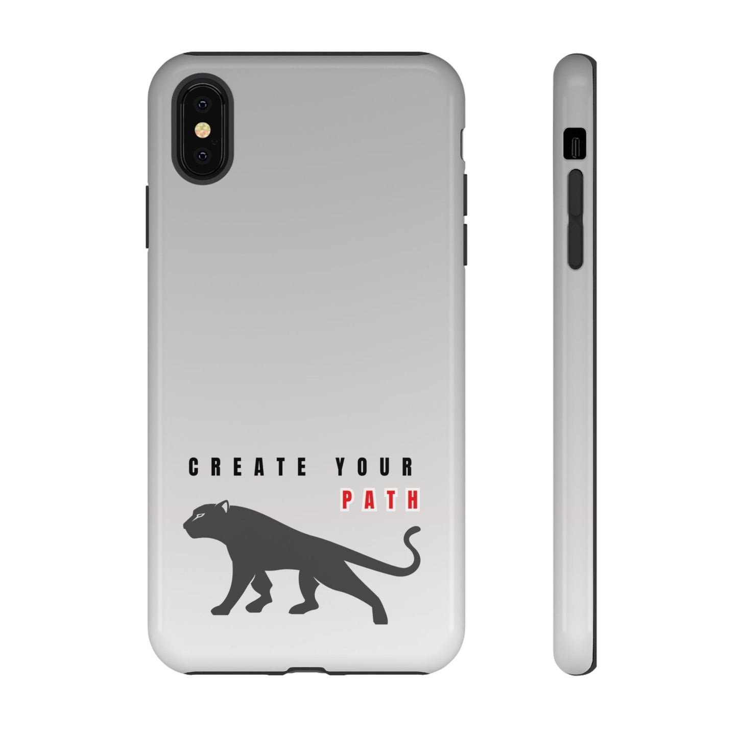 Tough Cases - Create Your Path Black Cat Phone Case