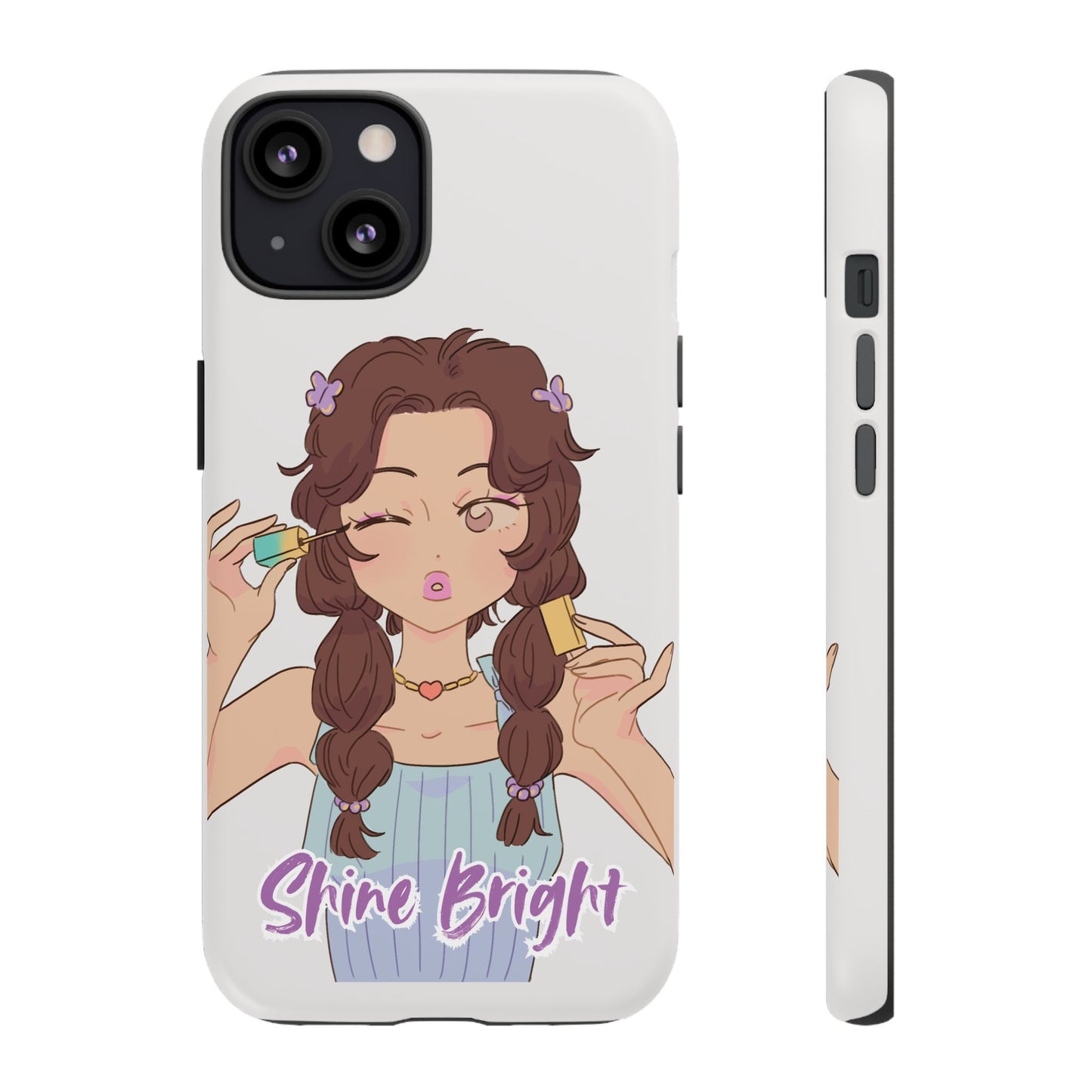 Phone Case - Shine Bright Girl Make Makeup