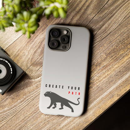 Tough Cases - Create Your Path Black Cat Phone Case