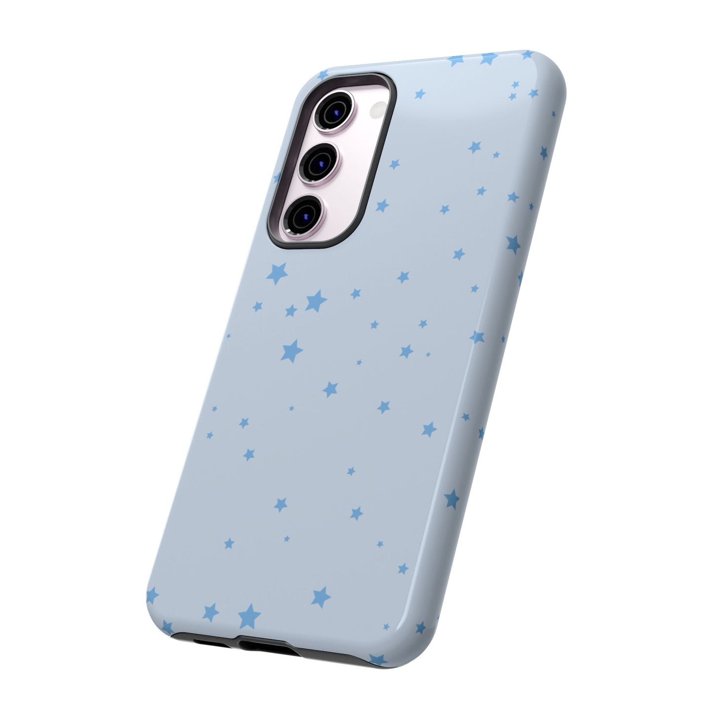 Phone Case - Blue Star in Light Blue Background Design