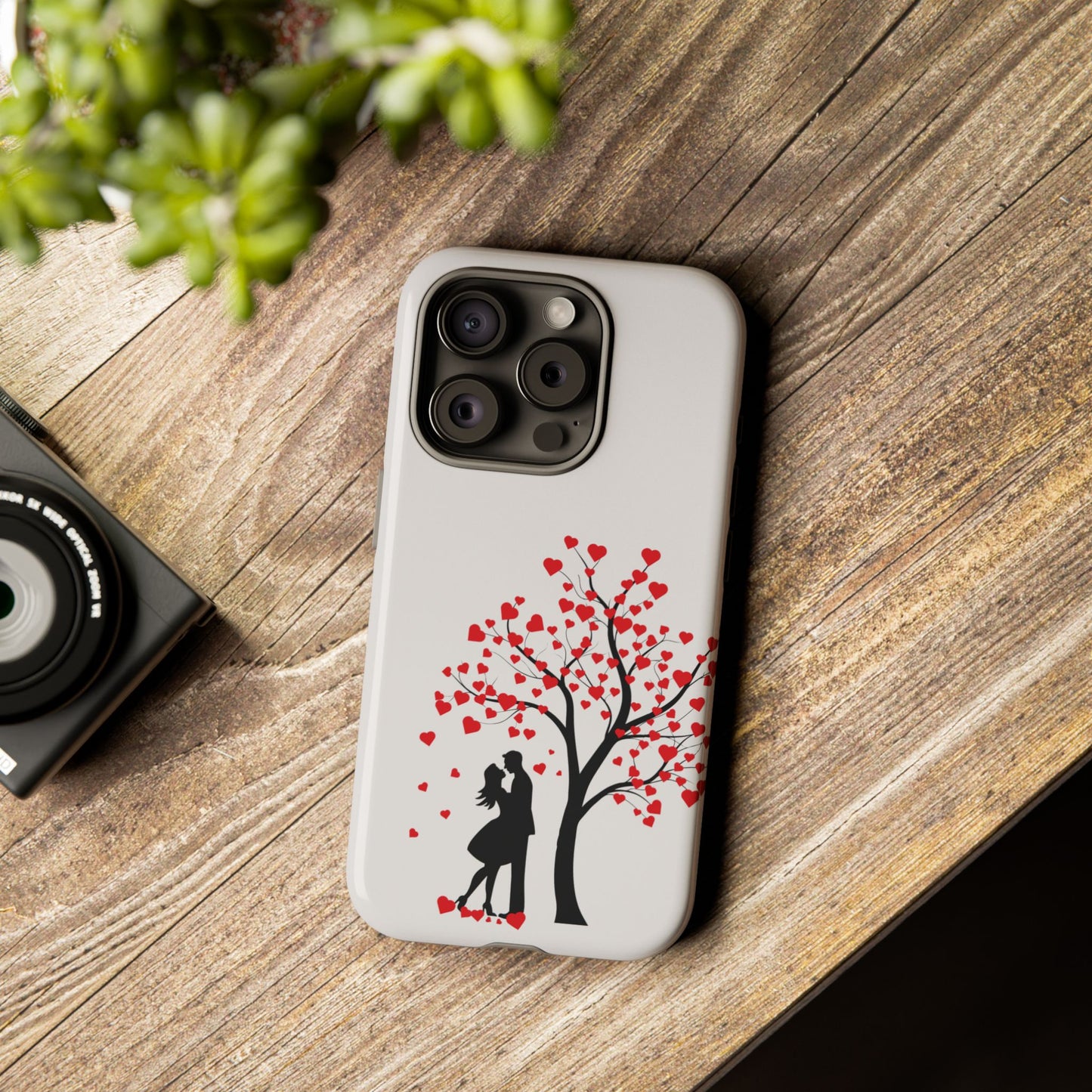 Phone Case - Lover Below in Heart Tree Design