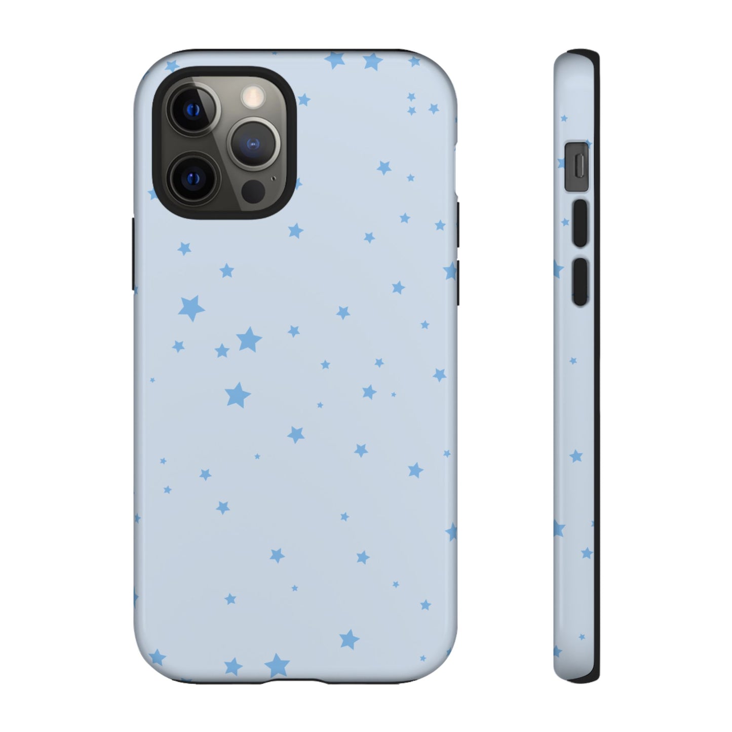 Phone Case - Blue Star in Light Blue Background Design